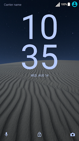 Night in the desert | Xperia™ Theme Screenshot 3