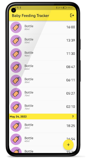 Baby Feeding Tracker Screenshot 1