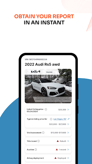 VinAssessment: Vehicle History Screenshot 0