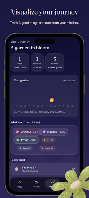 Bloom - 3 Good Things Journal Screenshot 3