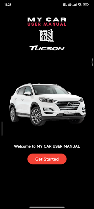 Car User Manual Hyundai Tucson Screenshot 0