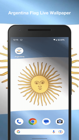 Argentina Flag Live Wallpaper Screenshot 3