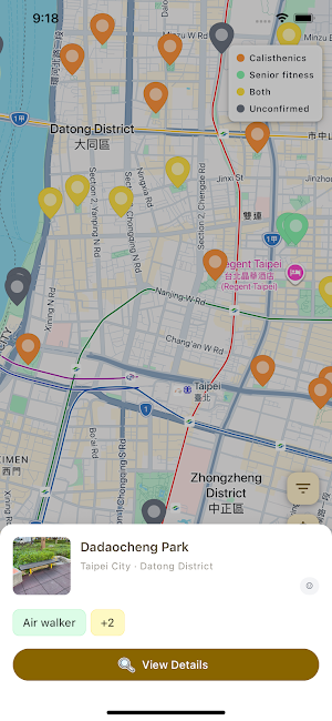 Cali Ape - Pull-up Bar Map Screenshot 0