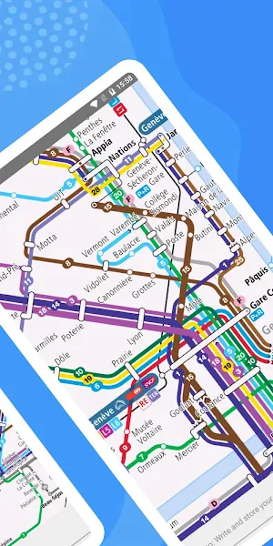 GENEVA BUS TRAM MAP NETWORK PLANS OFFLINE Screenshot 2