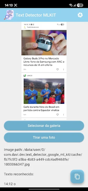 Text Detector MLKIT Screenshot 2