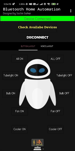 Bluetooth Home Automation Screenshot 3