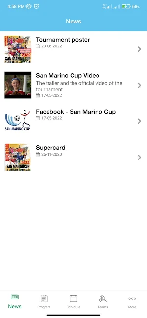 SANMARINOCUP SOCCER TOURNAMENT Screenshot 1