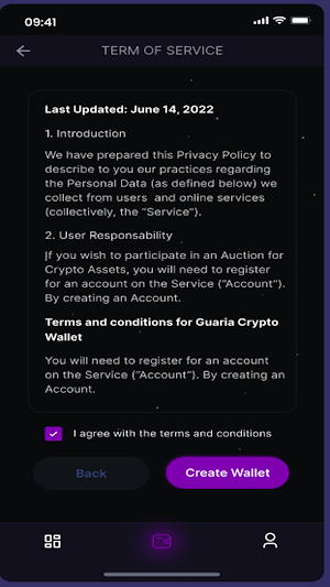 Guaria Wallet Screenshot 1