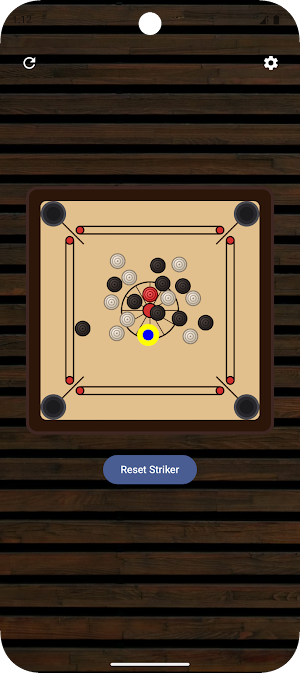 Pocket Striker - carrom board Screenshot 1