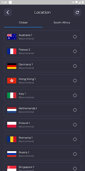 South Africa VPN: Easy VPN App Screenshot 2