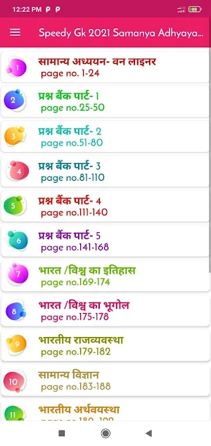 Speedy Gk 2021 Samanya Adhyayan Offline Screenshot 1