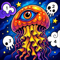 Mushroom Color by Number