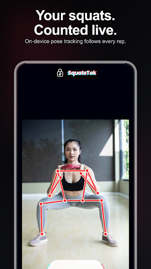 SquatsTok: Squats Block Timer Screenshot 1