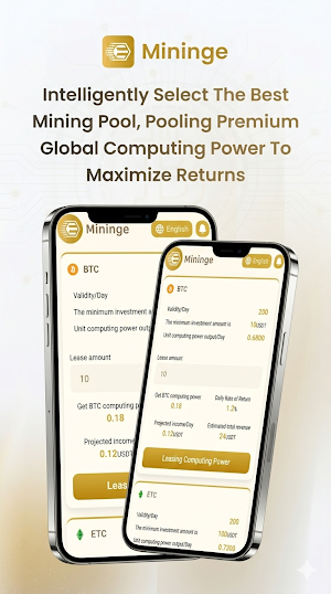 Mininge: Cloud Mining Screenshot 1