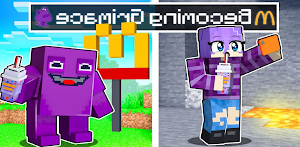 Grimace Shake Minecraft Mod Screenshot 1