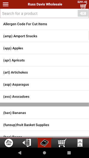 Russ Davis Checkout Screenshot 2