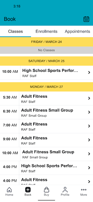 RAF Strength and Fitness Screenshot 1