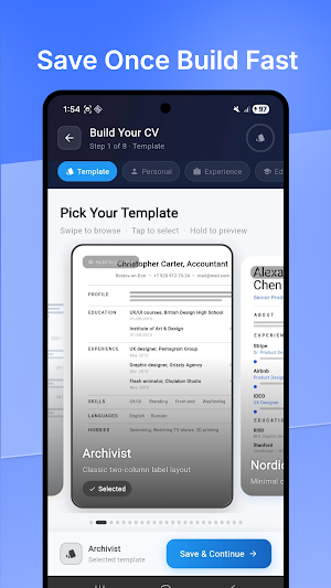 cv Maker AI Fast Resume build Screenshot 2