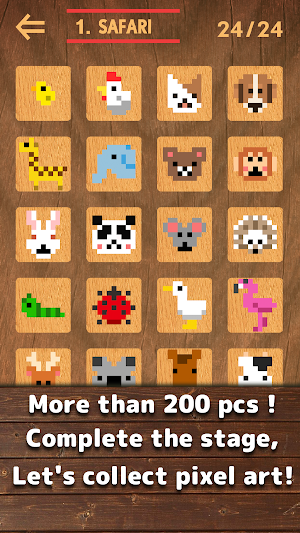 Bit Block Puzzle - Woody and Kawaii Pixel Art Screenshot 3