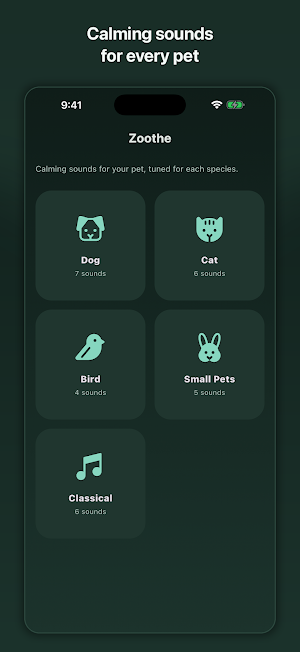 Zoothe: Pet Calming Sounds Screenshot 0