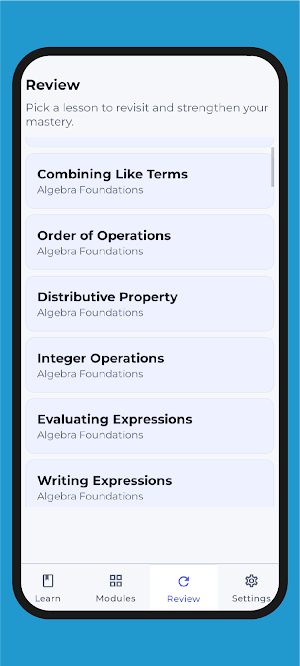 Algebra Steps Screenshot 1