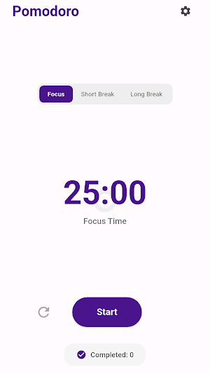 Easy Minimalist Pomodoro Screenshot 0