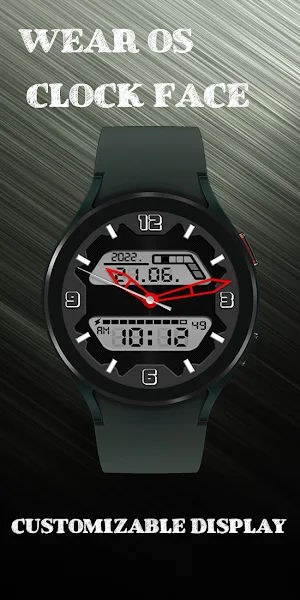 Digital with red watch hands Screenshot 2