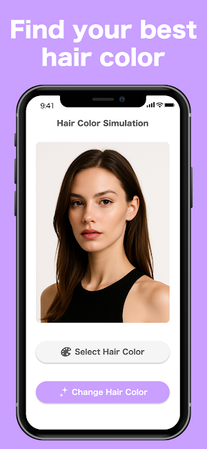 Hair Color & Style Editor App! Screenshot 1