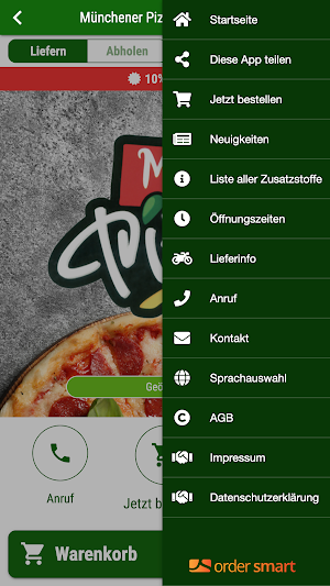 Münchener Pizza Heimservice Screenshot 2
