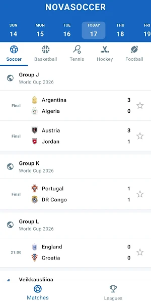 Nova Soccer : Live Sports Screenshot 1