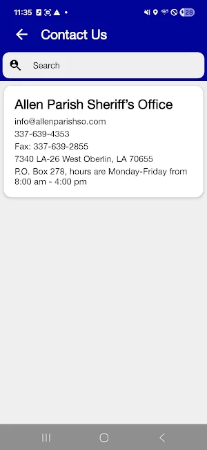 Allen Parish Sheriff’s Office Screenshot 1