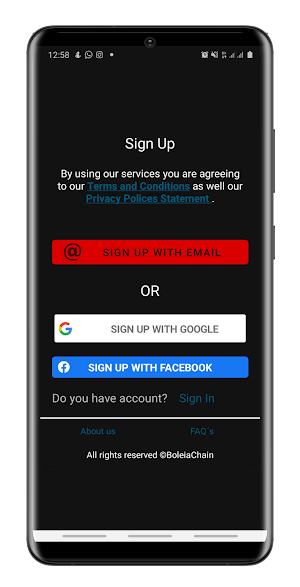 BoleiaChain Screenshot 0