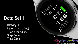 Programmers Code 1 Watch Face Screenshot 2