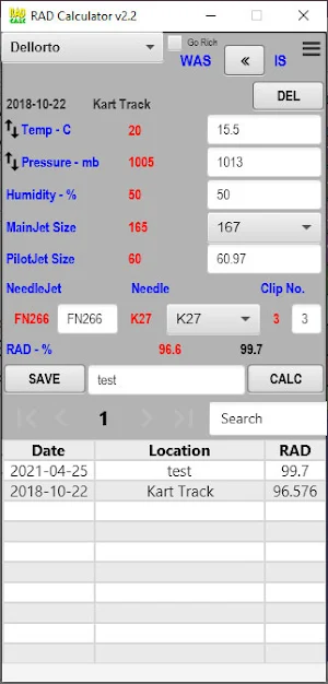 RAD Calc - Relative Air Densit Screenshot 0