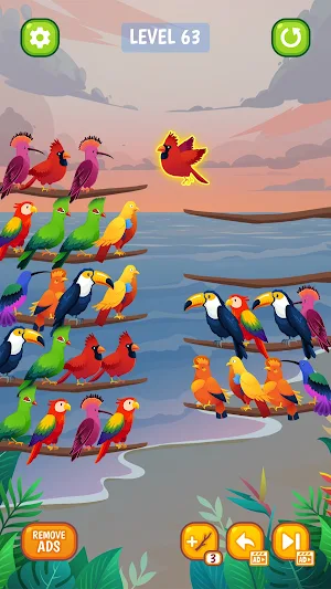 Bird Sort - Color Puzzle Screenshot 1