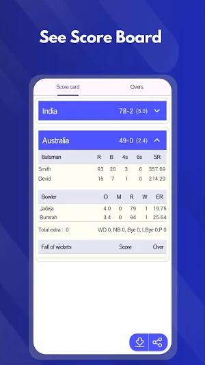 Easy Cricket Scorer Screenshot 3