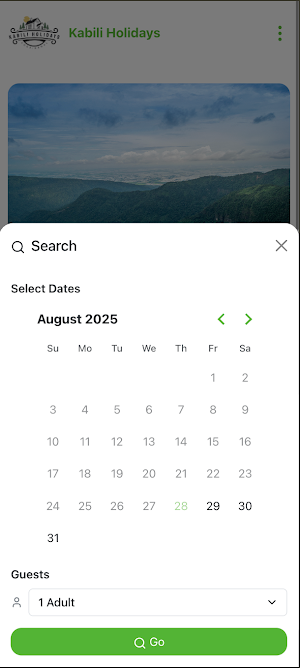 Kabili Holidays Screenshot 1