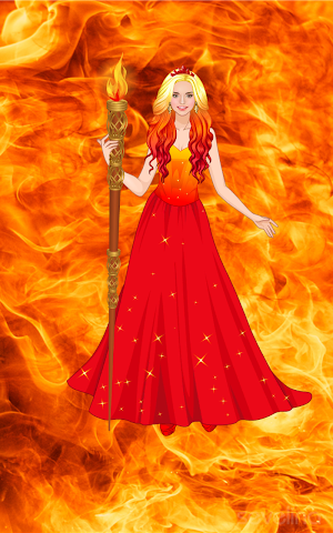Element Princess dress up game Screenshot 1