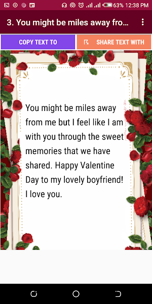 Valentine Wishes Screenshot 2