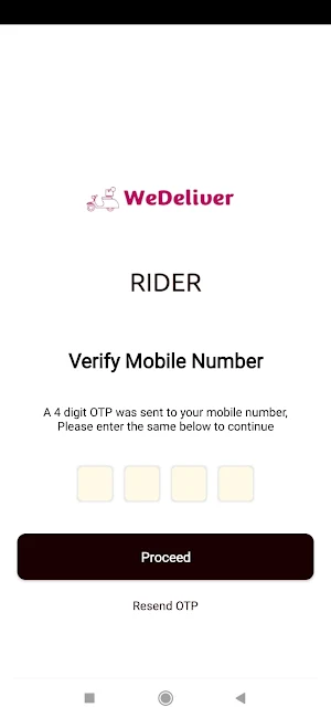 WeDeliver RIDER Screenshot 2