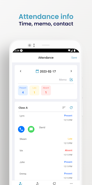 Attendance Tracker Screenshot 2
