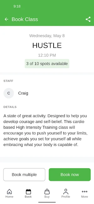 Reset Fitness Members App Screenshot 2