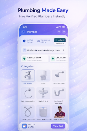 OmiBay:Services in Minutes Screenshot 2
