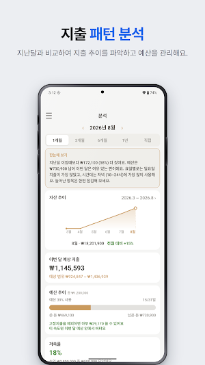 쓱쓱가계부 : 용돈기입장 생활비 지출관리 예산 Screenshot 2