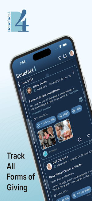 Benefact4: Donation Tracker Screenshot 2