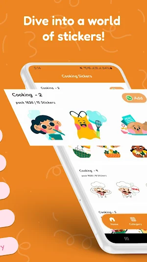 Cooking Sickers Screenshot 1