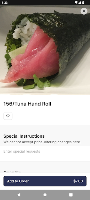 Blu fin Sushi Fusion Screenshot 3