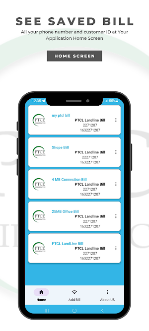 PTCL Bill Checker & Saver Screenshot 2