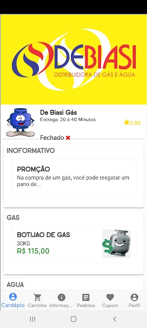 De Biasi Distribuidora de Gás Screenshot 1