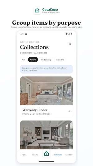CasaKeep Home Inventory Screenshot 2